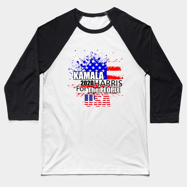 Kamala Harris USA for President 2020 Baseball T-Shirt by Javacustoms